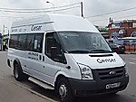 Бесплатный автобус Genser в пункт аренды автомобилей АрендаАвто-нфт на Новорязанском шоссе